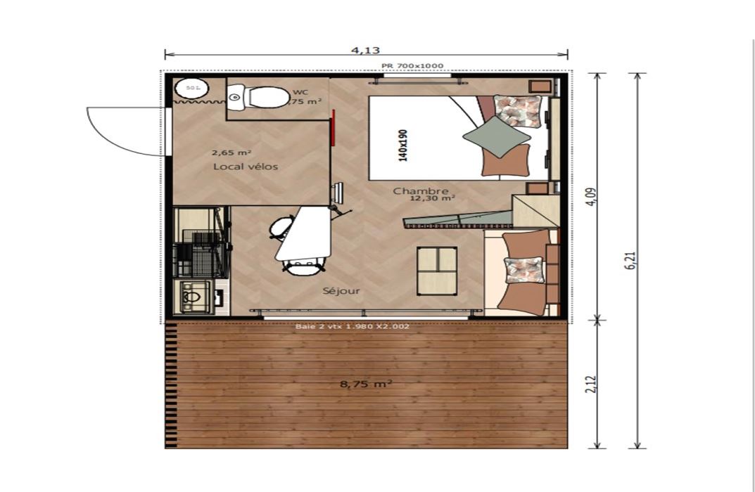 Chalet 16 m² Confort +