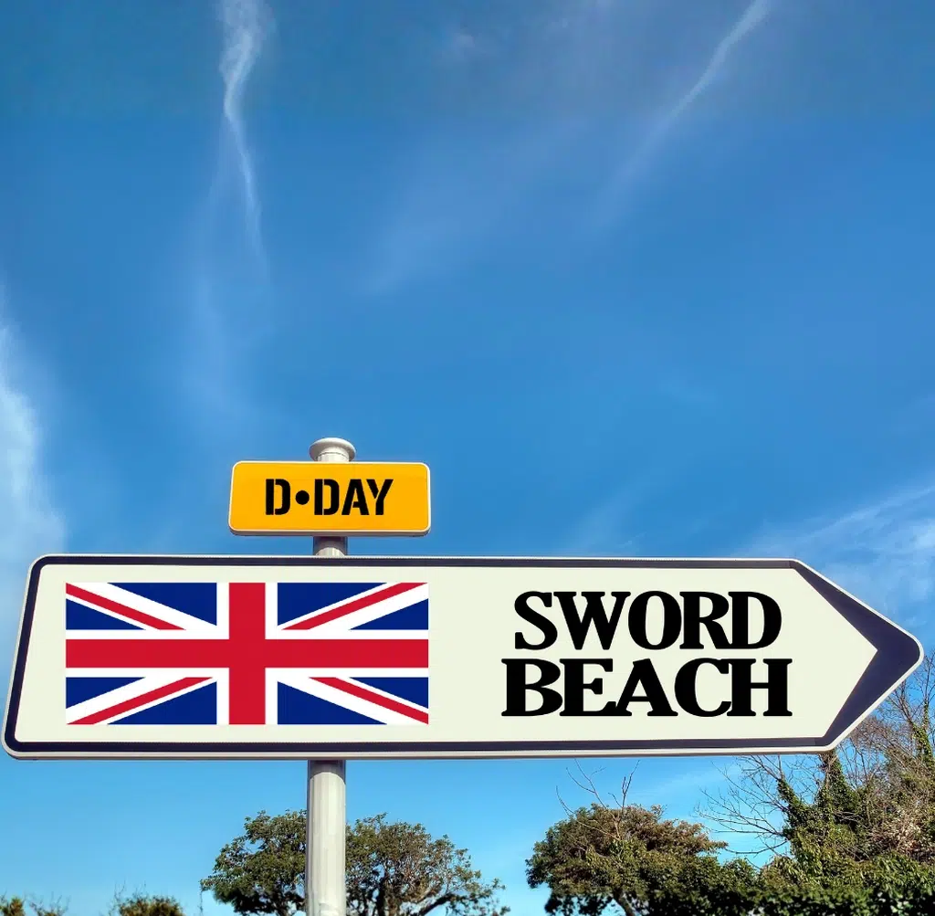 Sword beach normandie