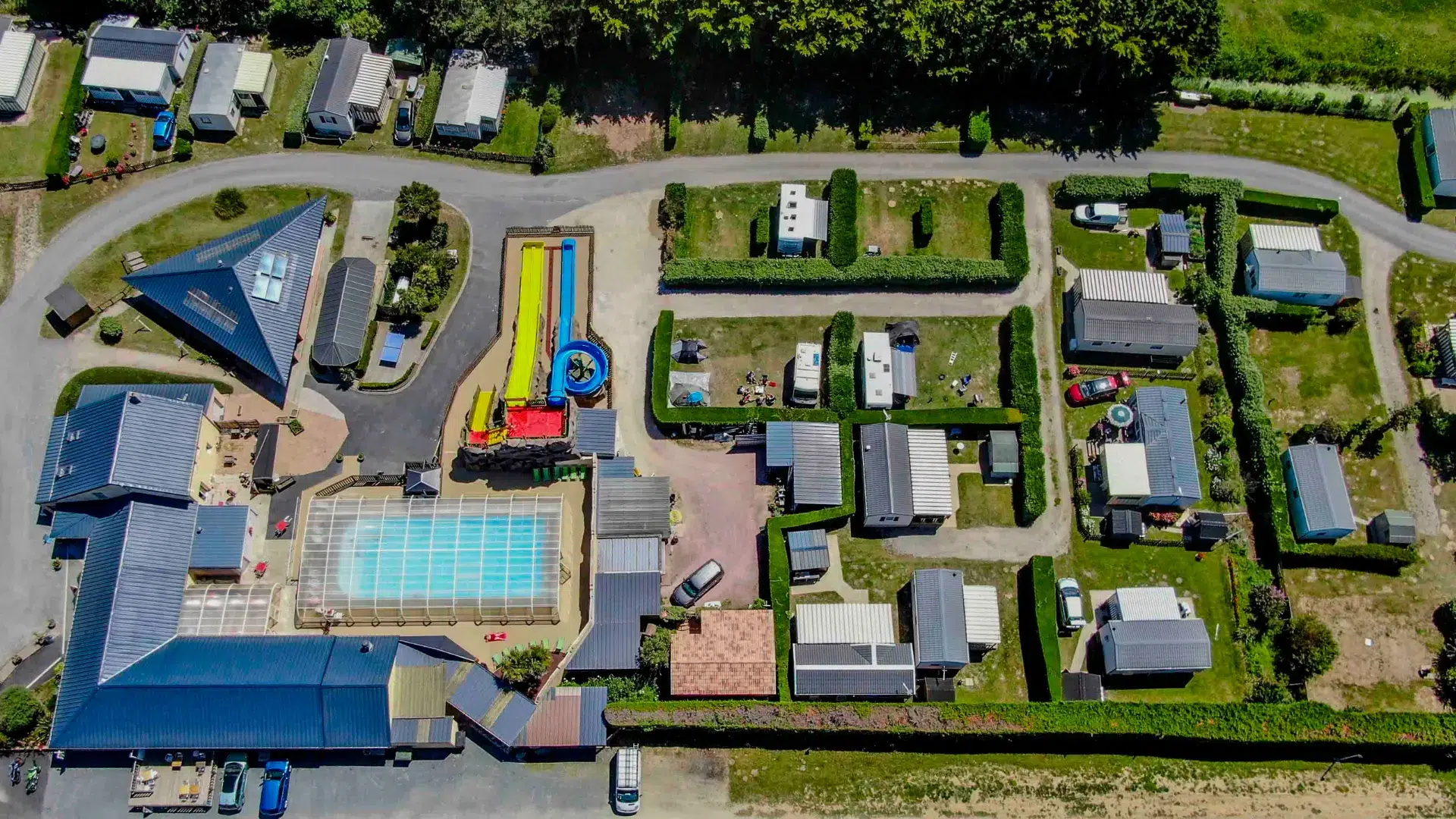 camping avec location de chalet en normandie
