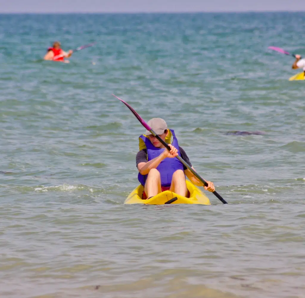camping utah beach canoe
